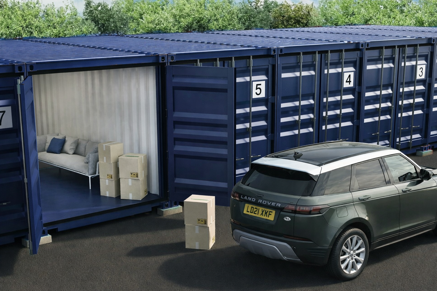 Briton Ferry Storage | 20' self storage containers for hire